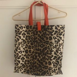 NWOT! Murval Leopard Canvas Large Tote Bag